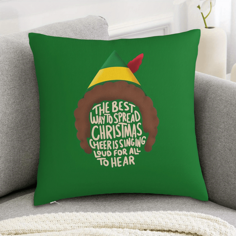 Pillow Insert 18X18 - 1pc Vintage Elf Christmas Pillow Cover,