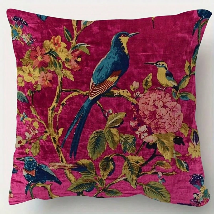Pillow Insert 18X18 - 1pc Ultra Soft Velvet Pillow Cover