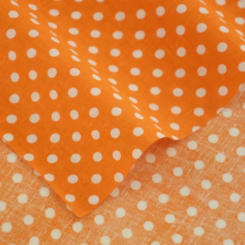 50X150CM White Orange Polka Do - Home Textiles Usa review and price