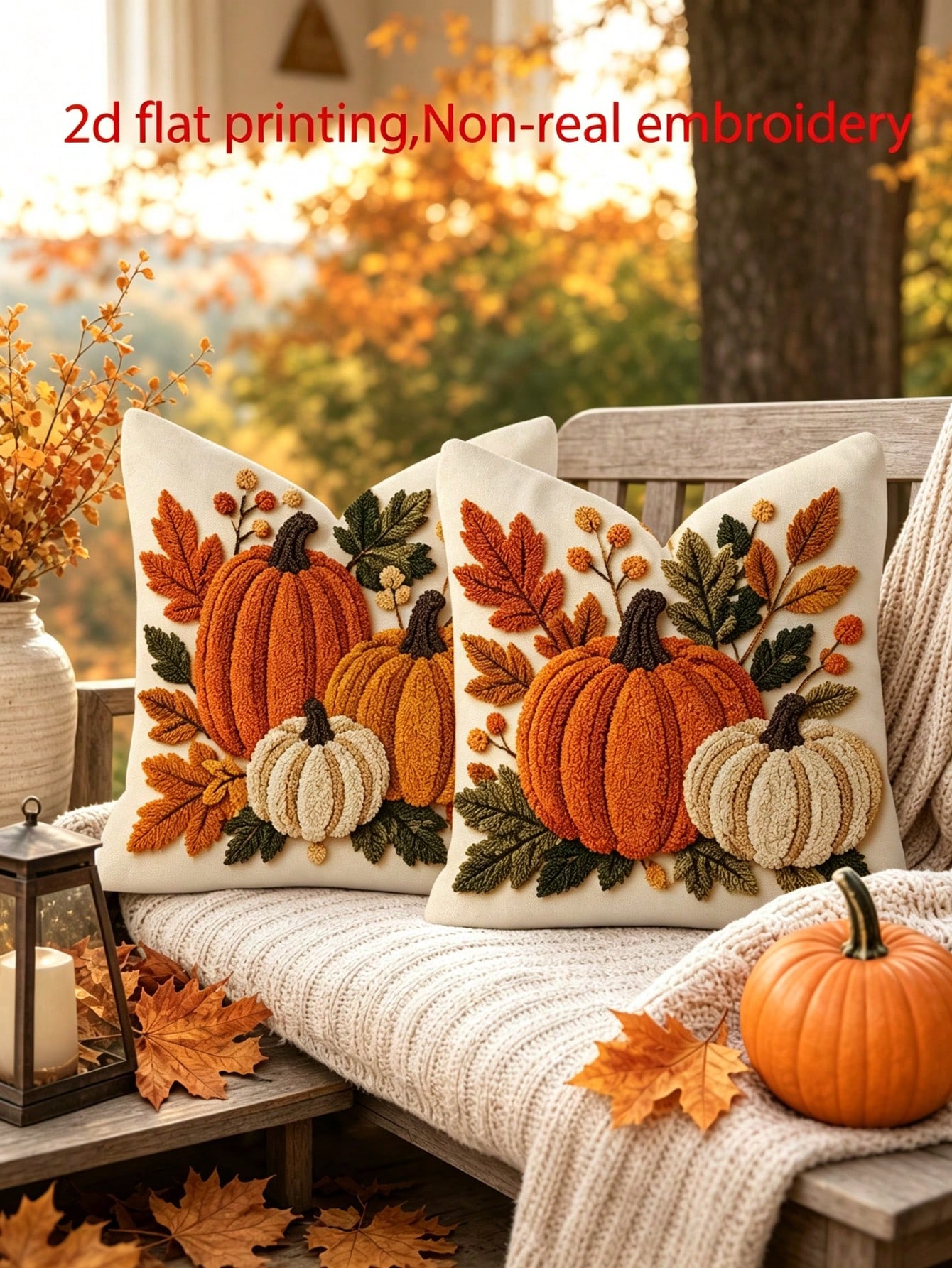 2pcs Country Rustic Fall Throw - Pillow Insert 18X18 review and price