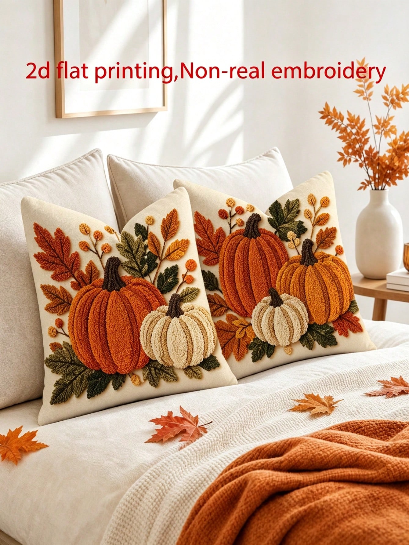 2pcs Country Rustic Fall Throw - Pillow Insert 18X18 review and price