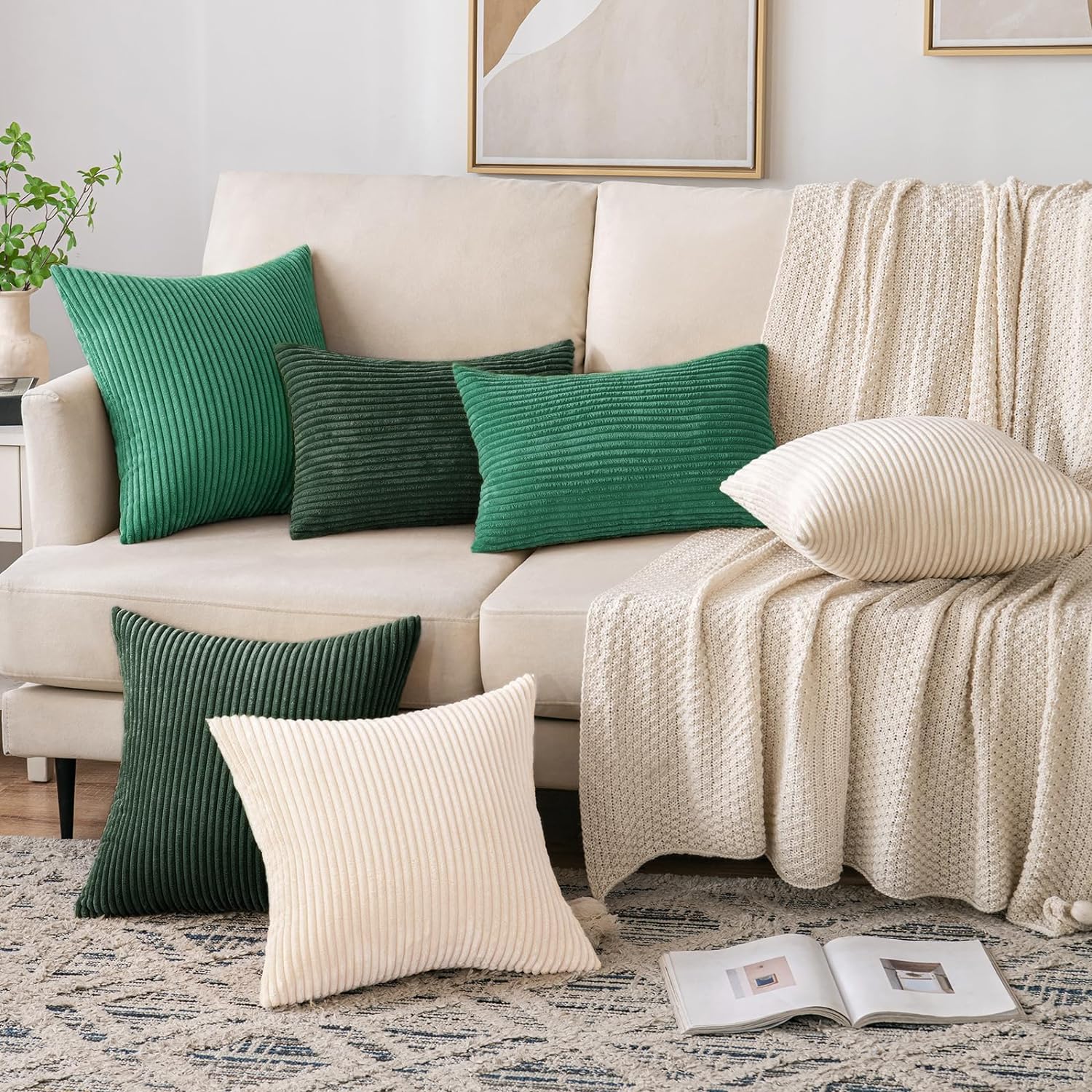 Throw Pillow Covers Corduroy D - Pillow Insert 18X18 review and price