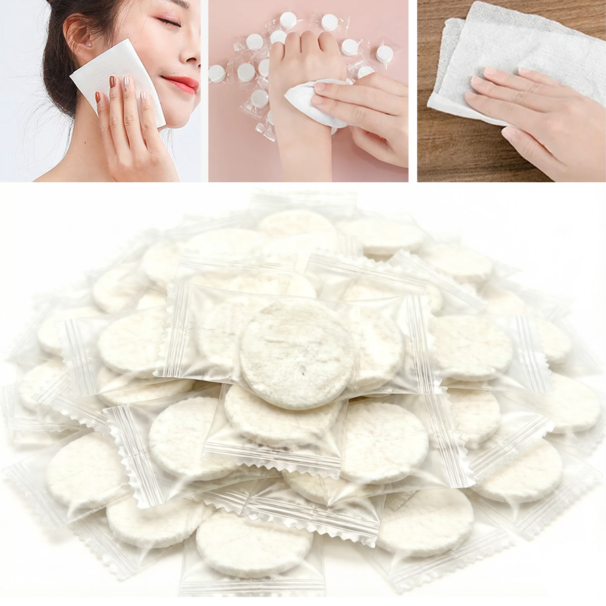 100Pcs Portable Compressed Tow - Home Textiles Face Towel review and price