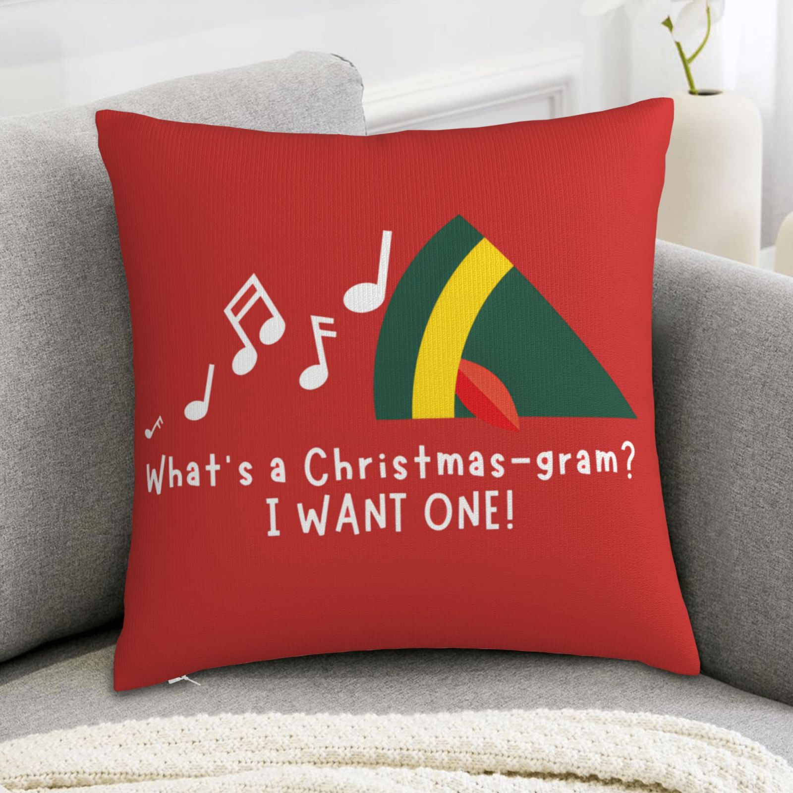 1pc Christmas Pillow Cover - B - Pillow Insert 18X18 review and price
