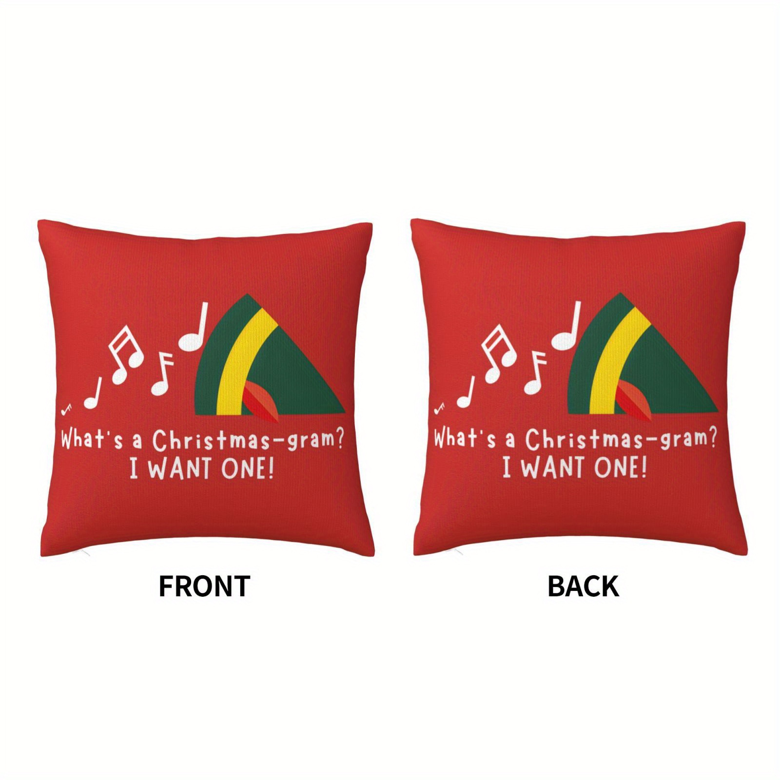 1pc Christmas Pillow Cover - B - Pillow Insert 18X18 review and price