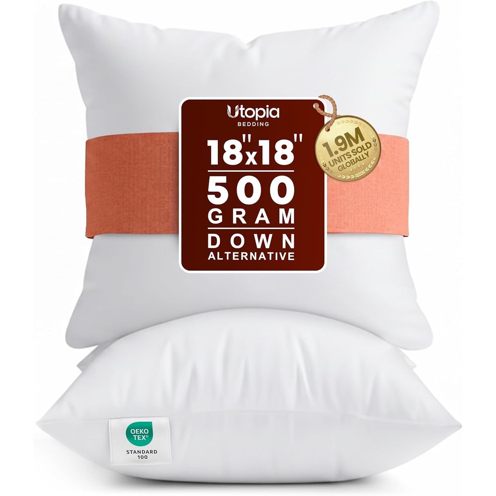 Pair of 18x18 White Pillow Ins - Pillow Insert 18X18 review and price