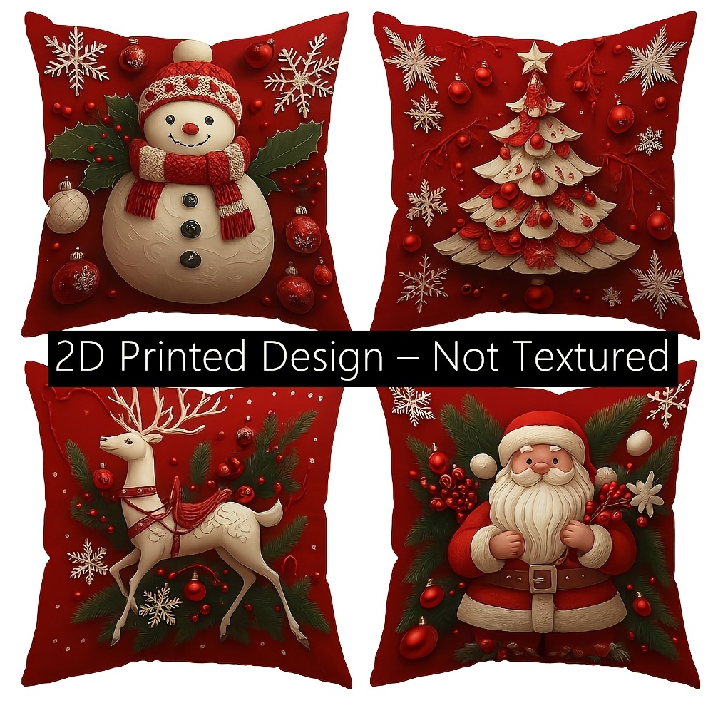 2PCS Christmas Pillow Covers 1 - Pillow Insert 18X18 review and price